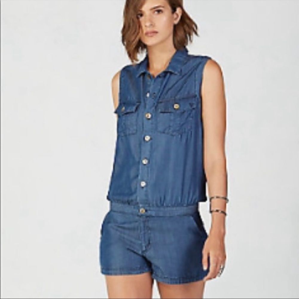 TRUE Religion Sleeveless Tencel Romper Size Small